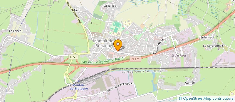 localisation de l'entreprise MONSIEUR FABRICE CROSNIER  MONTOIR-DE-BRETAGNE