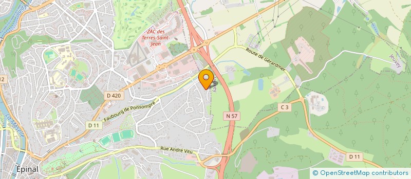 localisation de l'entreprise MONSIEUR FABRICE CRUSSIERE à EPINAL