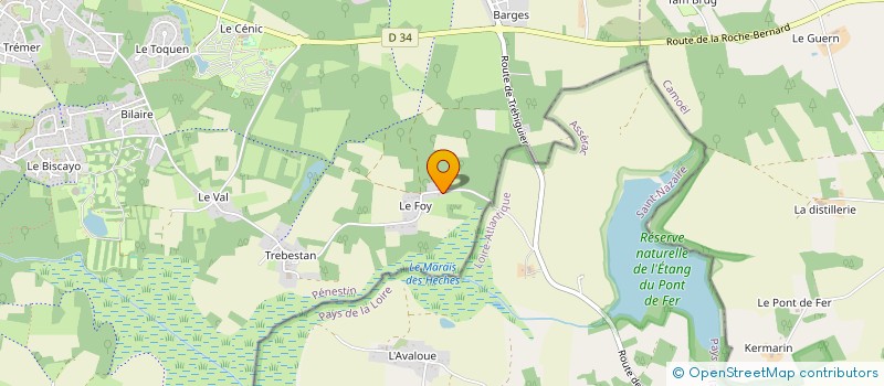 localisation de l'entreprise MONSIEUR FABRICE CRUSSON  PENESTIN