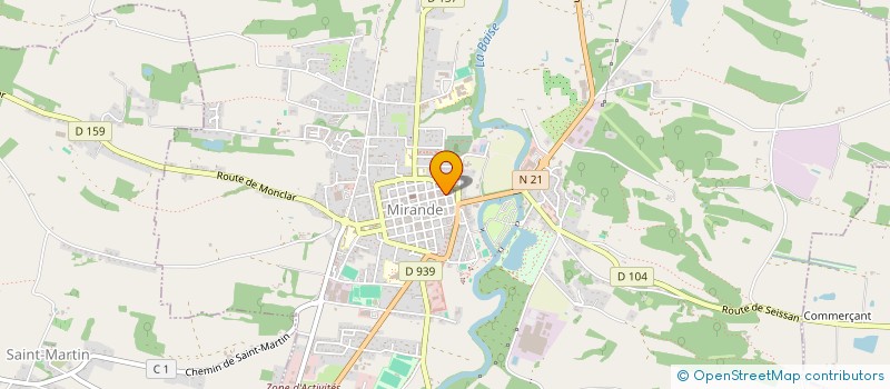 localisation de l'entreprise MONSIEUR FABRICE CUGINI  MIRANDE