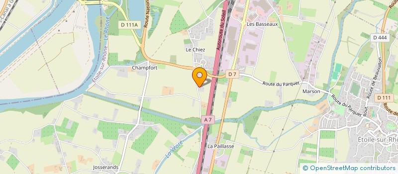 localisation de l'entreprise MONSIEUR FABRICE CURINIER  ETOILE-SUR-RHONE