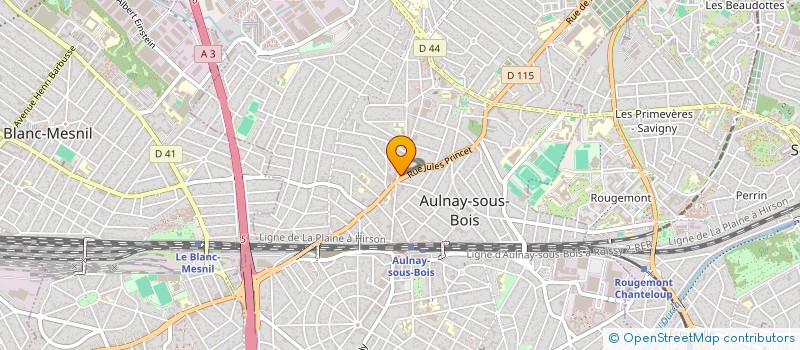 localisation de l'entreprise MONSIEUR FABRICE DA CRUZ  AULNAY SOUS BOIS