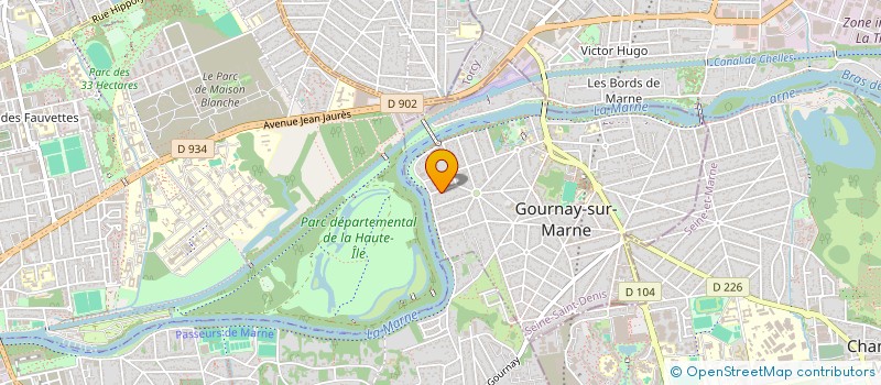 localisation de l'entreprise MONSIEUR FABRICE DA ROCHA  GOURNAY-SUR-MARNE