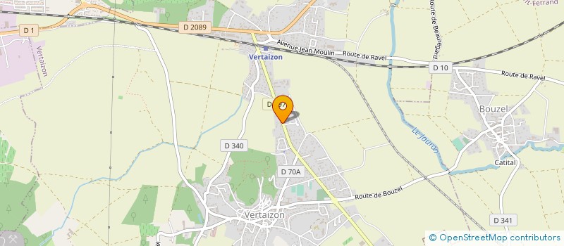 localisation de l'entreprise MONSIEUR FABRICE DA SILVA  VERTAIZON