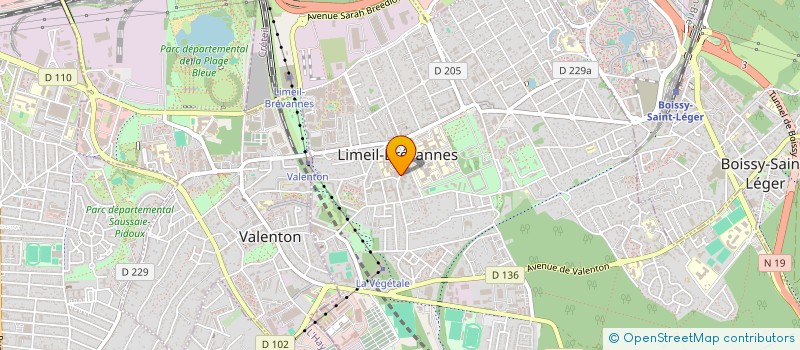 localisation de l'entreprise MONSIEUR FABRICE DALI  LIMEIL-BREVANNES