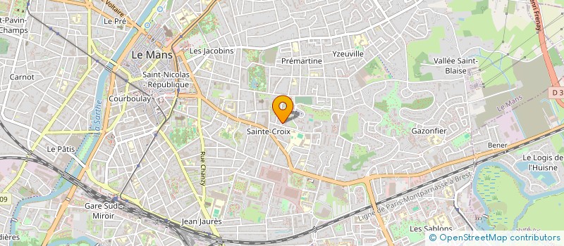 localisation de l'entreprise MONSIEUR FABRICE DARONDEAU à LE MANS