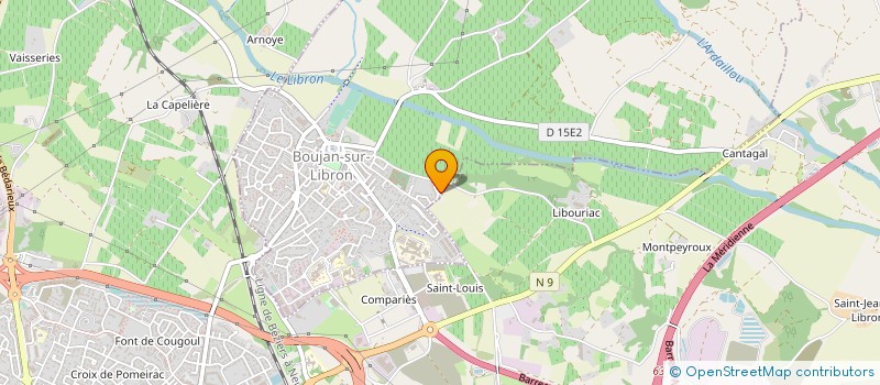 localisation de l'entreprise MONSIEUR FABRICE DARTOIS  BOUJAN-SUR-LIBRON