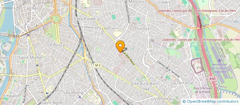 localisation de l'entreprise MONSIEUR FABRICE DAUMAS à TOULOUSE
