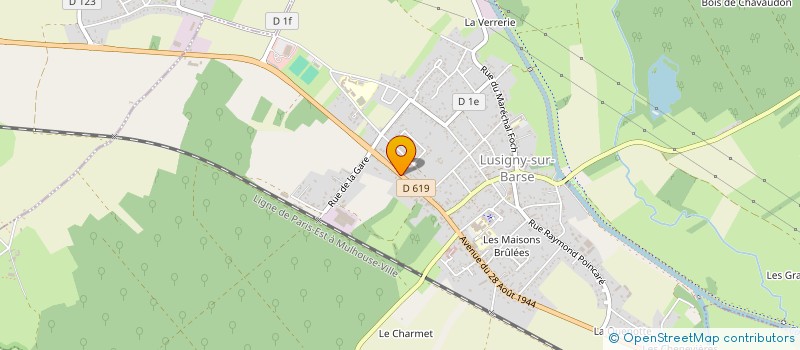 localisation de l'entreprise MONSIEUR FABRICE DAUPHIN  LUSIGNY-SUR-BARSE