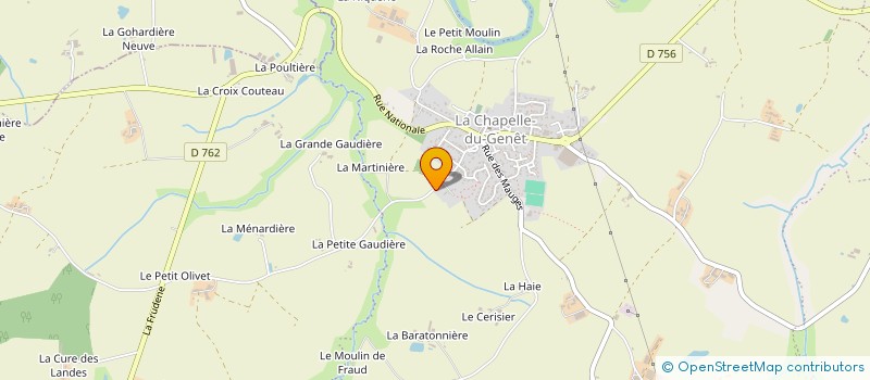 localisation de l'entreprise MONSIEUR FABRICE DAVID  BEAUPREAU-EN-MAUGES