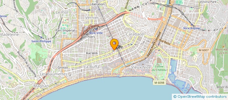 localisation de l'entreprise MONSIEUR FABRICE DE CARBON à NICE