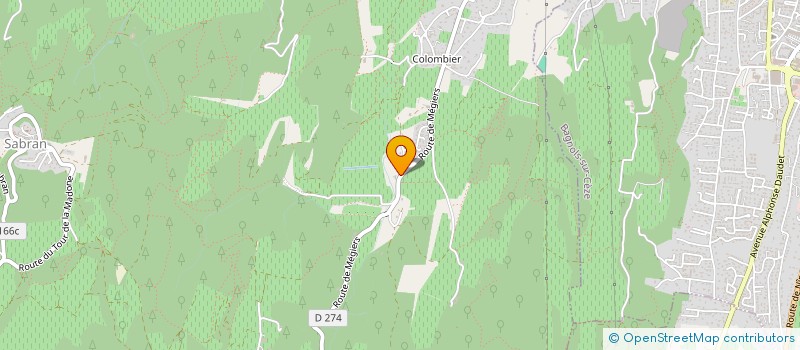 localisation de l'entreprise MONSIEUR FABRICE DE FAYARD  SABRAN