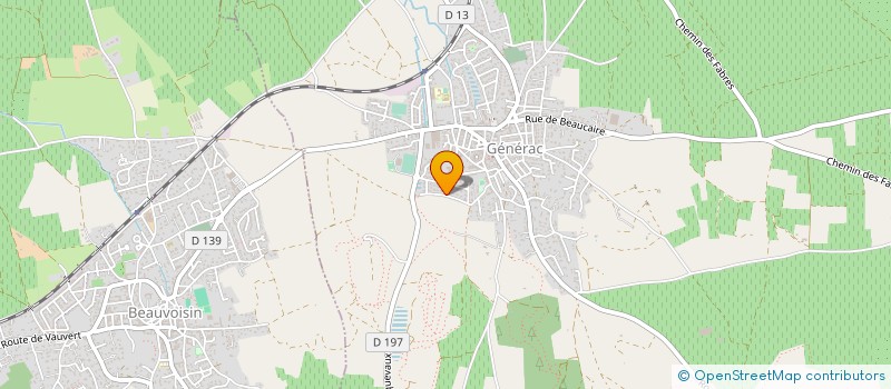 localisation de l'entreprise MONSIEUR FABRICE DE LA BARRIERE  GENERAC