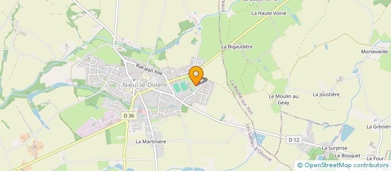 localisation de l'entreprise MONSIEUR FABRICE DEAU  NIEUL-LE-DOLENT