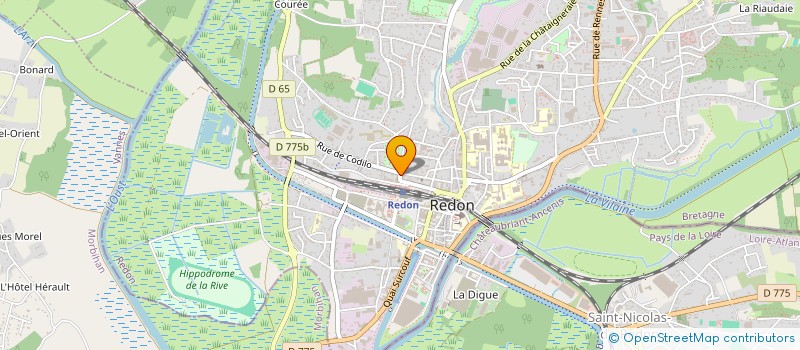 localisation de l'entreprise MONSIEUR FABRICE DEBERGES à REDON