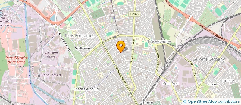 localisation de l'entreprise MONSIEUR FABRICE DEFFERRARD  REIMS