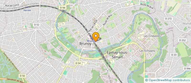 localisation de l'entreprise MONSIEUR FABRICE DEJEAN  BRUNOY