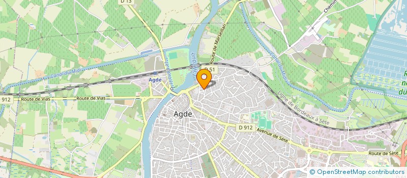 localisation de l'entreprise MONSIEUR FABRICE DELACOUR à AGDE