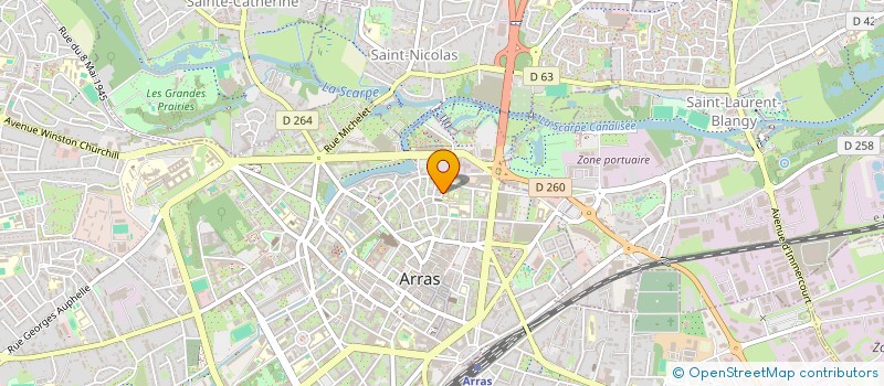 localisation de l'entreprise MONSIEUR FABRICE DELATTRE à ARRAS
