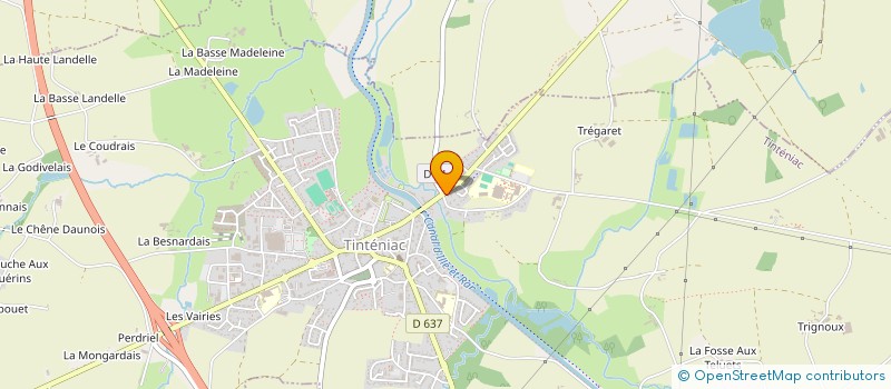 localisation de l'entreprise MONSIEUR FABRICE DELAUNAY  TINTENIAC