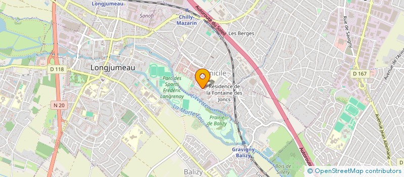 localisation de l'entreprise MONSIEUR FABRICE DELCROIX  CHILLY-MAZARIN