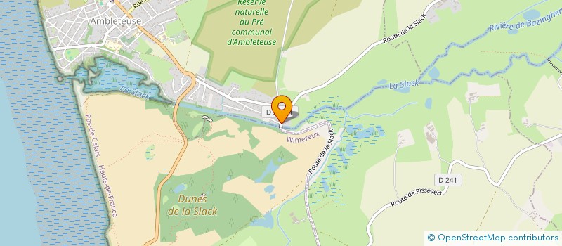 localisation de l'entreprise MONSIEUR FABRICE DELHAYE  AMBLETEUSE