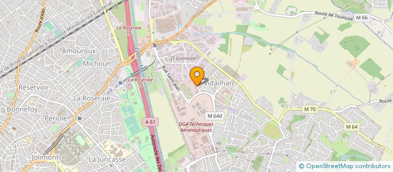 localisation de l'entreprise MONSIEUR FABRICE DELLUC  BALMA