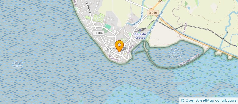 localisation de l'entreprise MONSIEUR FABRICE DELORME à LE CROTOY