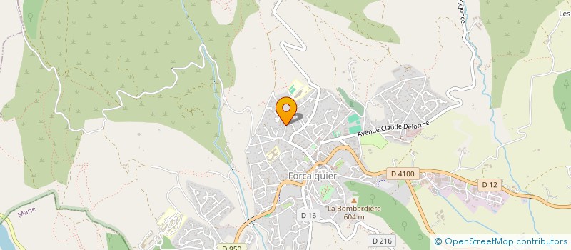 localisation de l'entreprise MONSIEUR FABRICE DELORME  FORCALQUIER