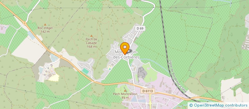 localisation de l'entreprise MONSIEUR FABRICE DELSOL  MONTREDON-DES-CORBIERES