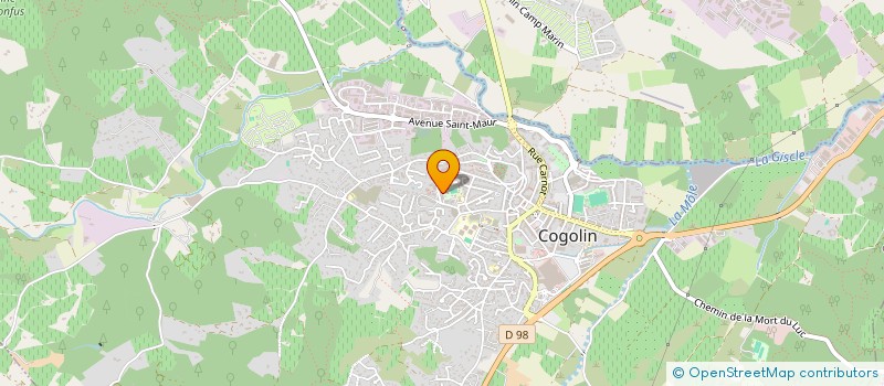 localisation de l'entreprise MONSIEUR FABRICE DELWARDE à COGOLIN
