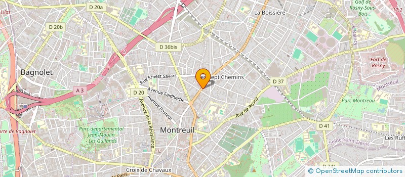localisation de l'entreprise MONSIEUR FABRICE DEMESSENCE à MONTREUIL