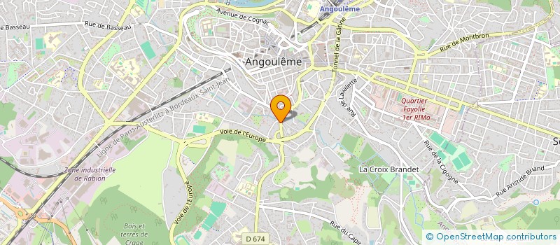 localisation de l'entreprise MONSIEUR FABRICE DENEUVIC à ANGOULEME