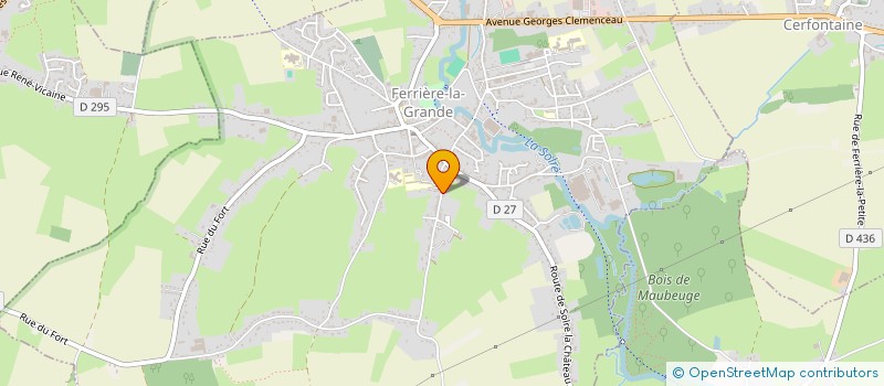 localisation de l'entreprise MONSIEUR FABRICE DENHEZ  FERRIERE-LA-GRANDE