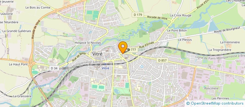 localisation de l'entreprise MONSIEUR FABRICE DERHI  VITRE