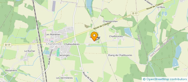 localisation de l'entreprise MONSIEUR FABRICE DESIGAUD  CHANEINS