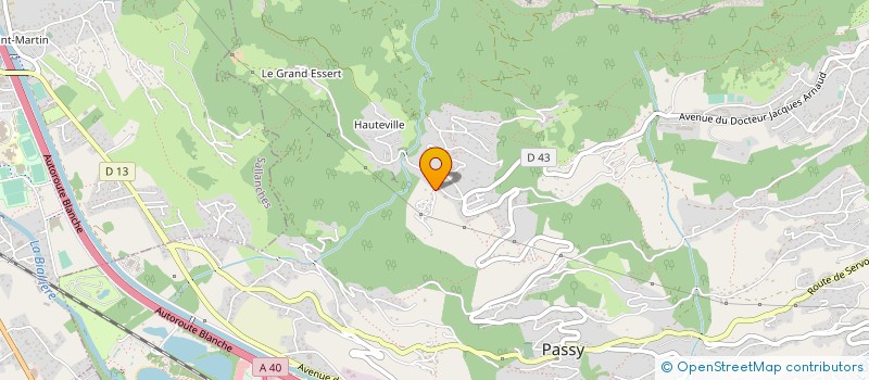 localisation de l'entreprise MONSIEUR FABRICE DEVOUASSOUX à PASSY
