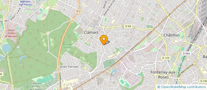 localisation de l'entreprise MONSIEUR FABRICE DIAKOK à CLAMART