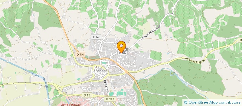 localisation de l'entreprise MONSIEUR FABRICE DIJOUX à LAMBESC