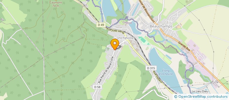 localisation de l'entreprise MONSIEUR FABRICE DOLIQUE  INCHEVILLE