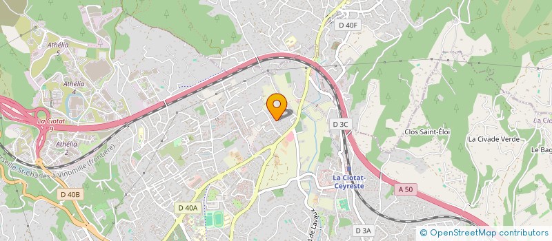 localisation de l'entreprise MONSIEUR FABRICE DORE  LA CIOTAT