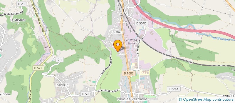 localisation de l'entreprise MONSIEUR FABRICE DROZ  NIVOLAS-VERMELLE