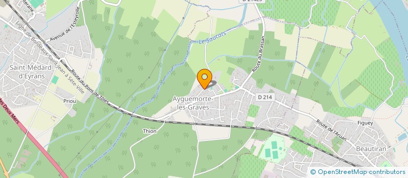 localisation de l'entreprise MONSIEUR FABRICE DUBEARN  AYGUEMORTE-LES-GRAVES