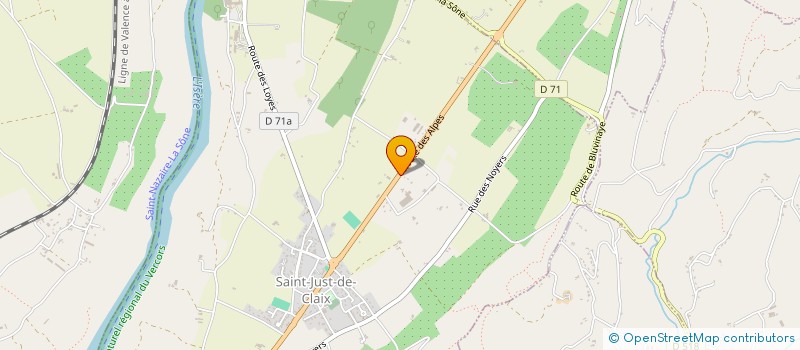 localisation de l'entreprise MONSIEUR FABRICE DUBLE  SAINT-JUST-DE-CLAIX