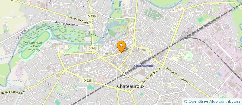 localisation de l'entreprise MONSIEUR FABRICE DUBOIS à CHATEAUROUX