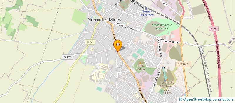 localisation de l'entreprise MONSIEUR FABRICE DUBOIS  NUX-LES-MINES