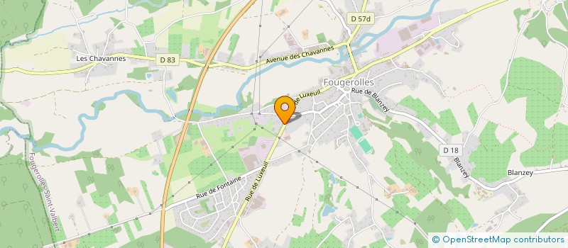 localisation de l'entreprise MONSIEUR FABRICE DUCHENE  FOUGEROLLES-SAINT-VALBERT