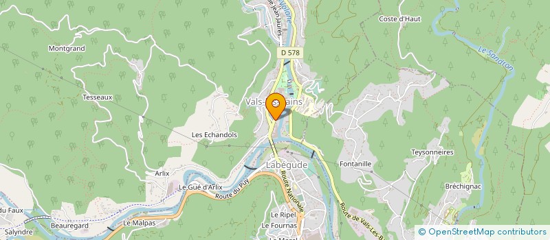localisation de l'entreprise MONSIEUR FABRICE DUCRET à VALS-LES-BAINS