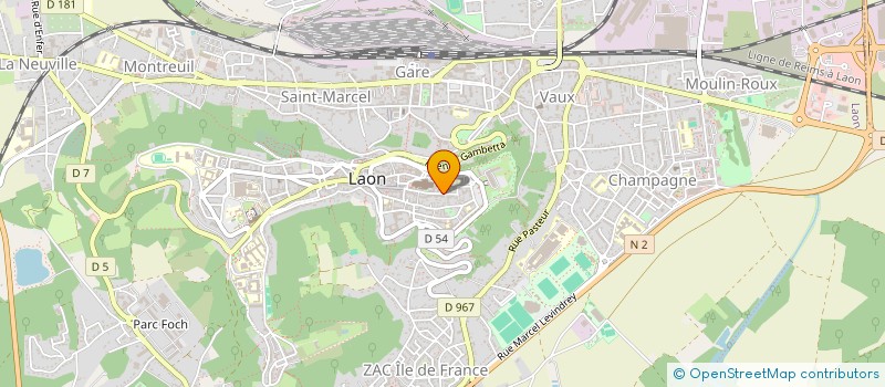 localisation de l'entreprise MONSIEUR FABRICE DUFOUR à LAON