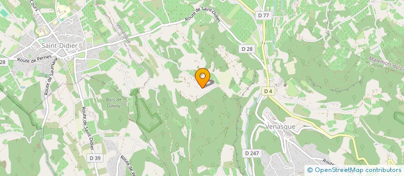 localisation de l'entreprise MONSIEUR FABRICE DUMAS  VENASQUE